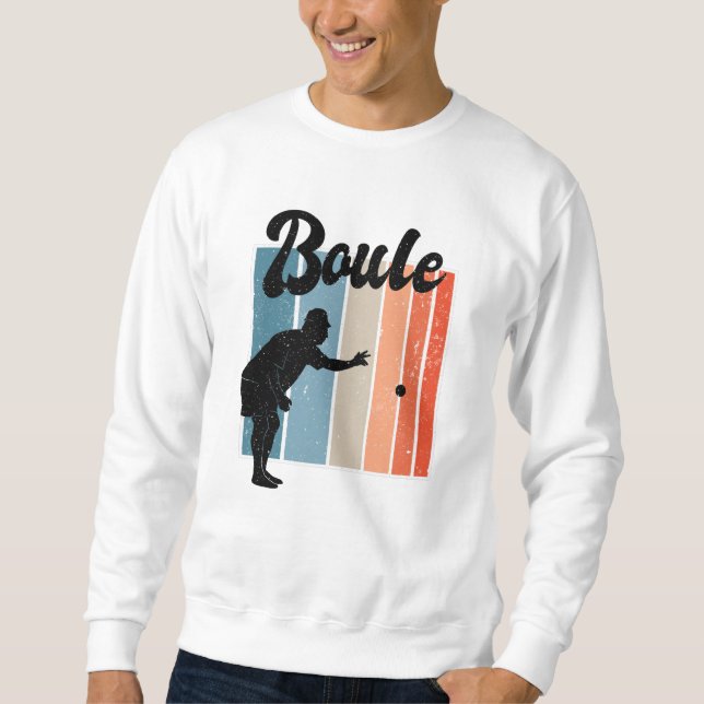 Petanque-Spiel Sweatshirt (Vorderseite)