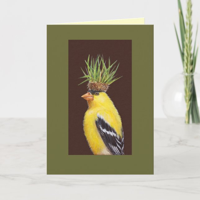 Pete die Goldfinch-Karte Karte (Vorderseite)