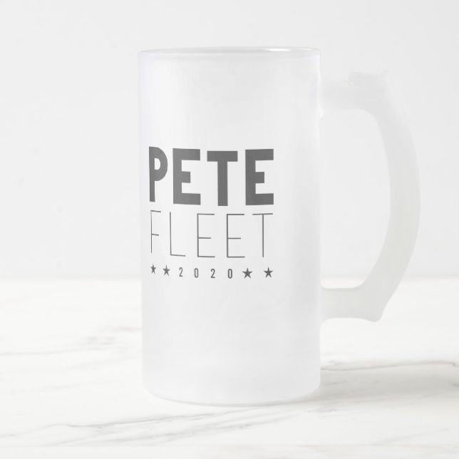 Pete Fleet 2020 Mattglas Bierglas (Rechts)