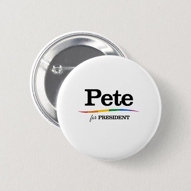 Pete für den Präsidenten Button (Vorne & Hinten)
