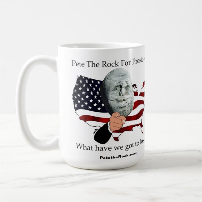 Pete President Was haben wir verlieren Kaffee Mug Kaffeetasse (Links)
