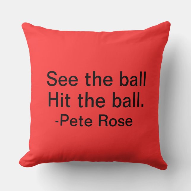 Pete Rose werfen Kissen (Vorderseite)