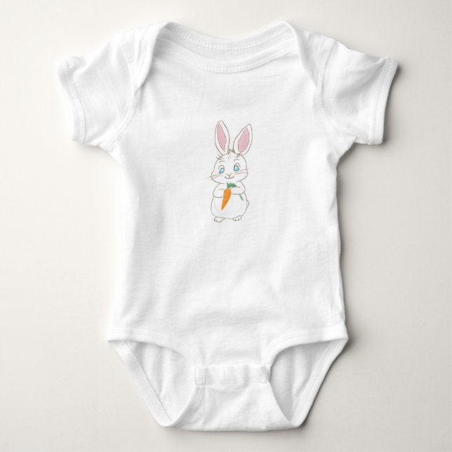 Peter Baumwollschwanz  Baby Strampler (Vorderseite)