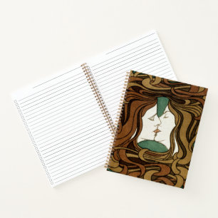 Peter Behrens Kiss Liebe Abstrakt Jugendstil Notizbuch