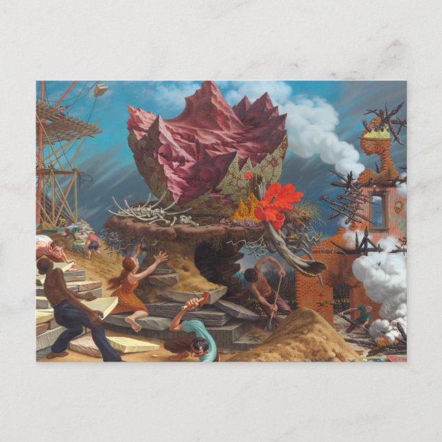 Peter Blume - Der Felsen Postkarte (Vorderseite)
