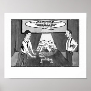 Peter Cotton Schwanz in Handschellen, Graustufen 8 Poster