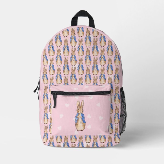 Peter das Herzmuster des Kaninchens Bedruckter Rucksack (Vorderseite)