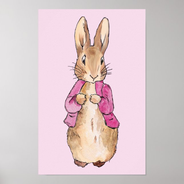 Peter das Kaninchen in rosa Jacket Poster (Vorne)