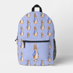 Peter das Kaninchen mit blauem Hintergrund Bedruckter Rucksack