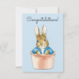 Peter das Kaninchen sitzt in einem Topf Karte