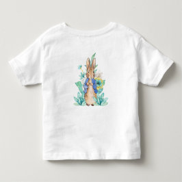 Peter der Kaninchen Aquarellfarben Blume Kleinkind T-shirt