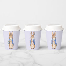 Peter der Kaninchen bläst die weiße Blase