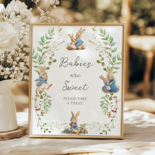 Peter der Kaninchen Botanische Babys sind süß Poster