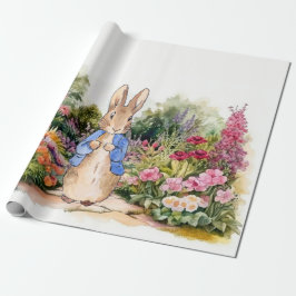 Peter der Kaninchen in seinem Garten Geschenkpapier