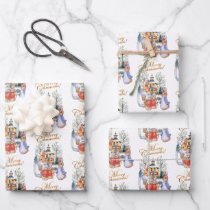 Peter der Kaninchen Weihnachts-Shopping Geschenkpapier Set
