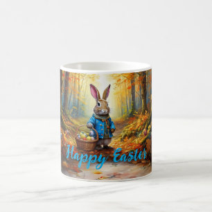 Peter der Osterhase mit Eierkörbchen Kaffeetasse