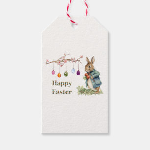 Peter der Osterkaninchen Ostereier Happy Oster Geschenkanhänger