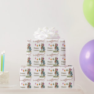 Peter der Osterkaninchen Ostereier Happy Oster Geschenkpapier