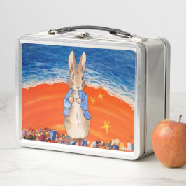 Peter der Rabbit am Strand Metall Brotdose