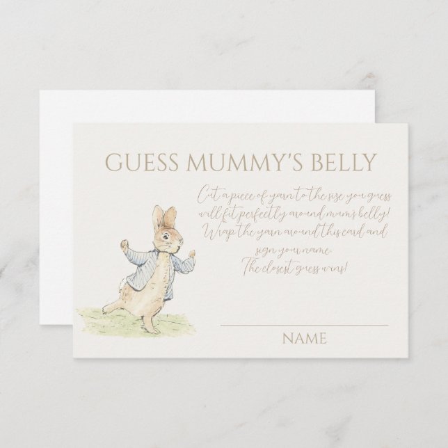 Peter der Rabbit Baby rät Mummy's Bauchspiel (Vorne/Hinten)