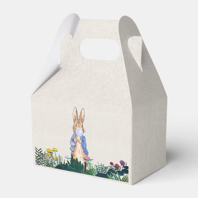 Peter der Rabbit Blauer Kaugummi im Blumengarten Geschenkschachtel (Vorderseite)
