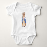 Peter der Rabbit blühende Pink Gum Baby Bodysuit