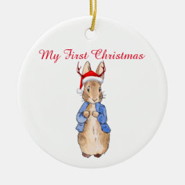 Peter der Rabbit Weihnachts-Hat Erste Weihnachten Keramik Ornament
