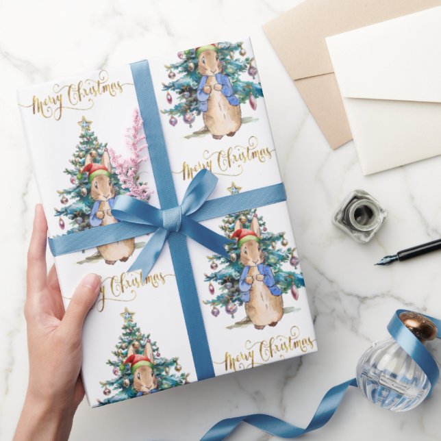 Peter der Rabbit Weihnachtsbaum Geschenkpapier (Schenken)