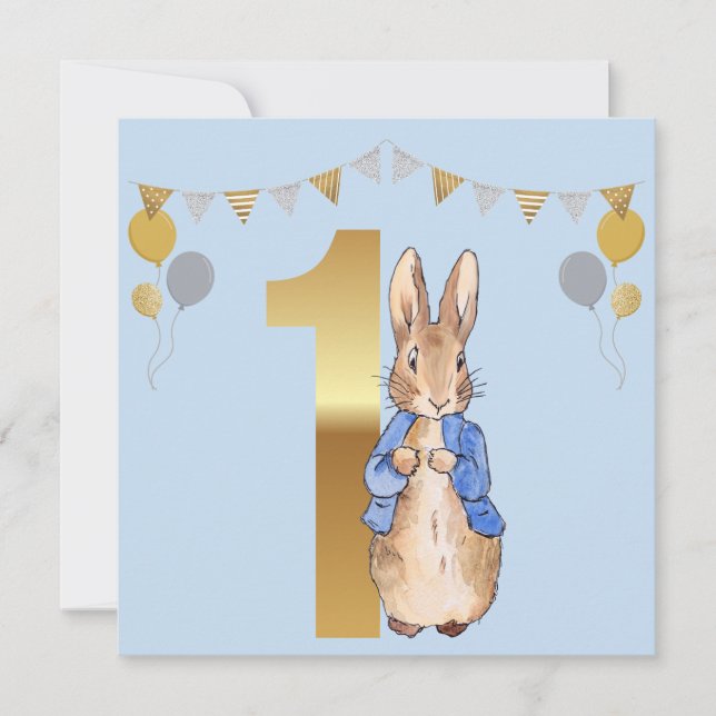 Peter der Rabbit zum ersten Geburtstag (Vorderseite)