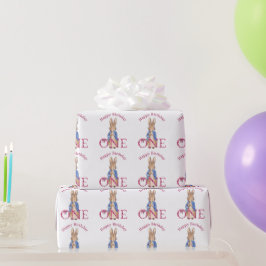 Peter der Rabbit zum ersten Geburtstag Geschenkpapier
