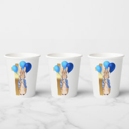 Peter der Rabbit zum ersten Geburtstag Pappbecher