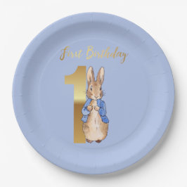 Peter der Rabbit zum ersten Geburtstag Pappteller