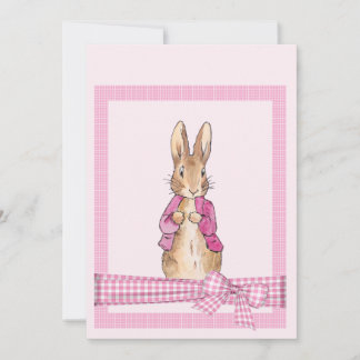 Peter die Rabbit Pink Jacke Einladung