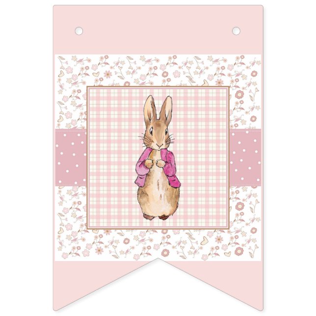Peter die Rabbit Pink Jacke Wimpelkette (Erste Fahne)