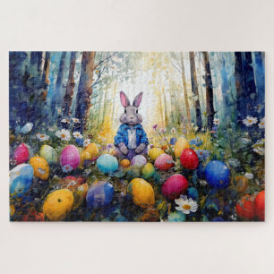 Peter Easter Bunny mit Ostereiern