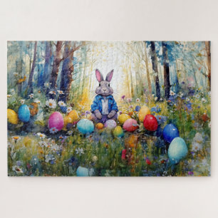 Peter Easter Bunny mit Ostereiern