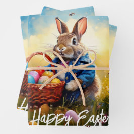 Peter Easter Bunny mit Ostereiern Geschenkpapier Set