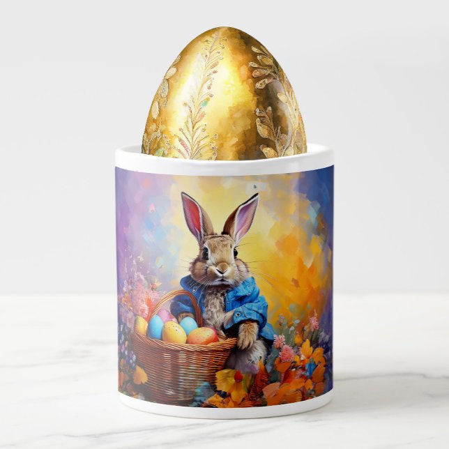 Peter Easter Bunny mit Ostereiern Jumbo-Tasse (Pop an Easter egg in this Peter cup design for the perfect gift.)