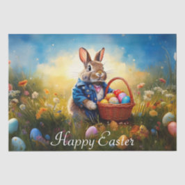 Peter Easter Bunny mit Ostereiern Seidenpapier
