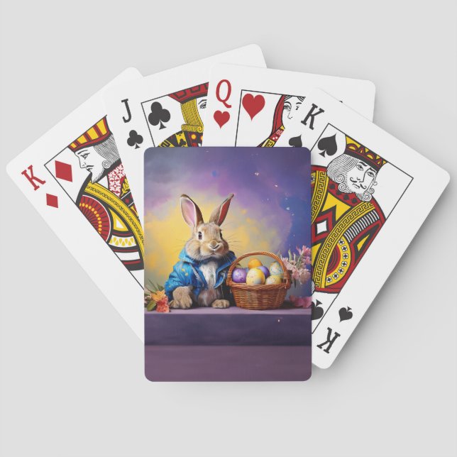 Peter Easter Bunny mit Ostereiern Spielkarten (Rückseite)