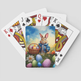 Peter Easter Bunny mit Ostereiern Spielkarten