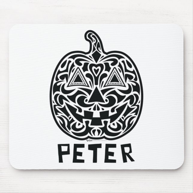 Peter Halloween Sugar Skull Design Mousepad (Vorne)