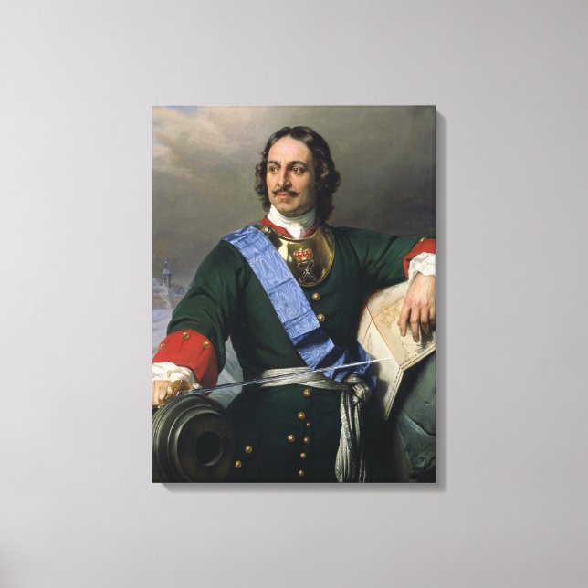 Peter I der Große 1838 Leinwanddruck (Vorderseite)
