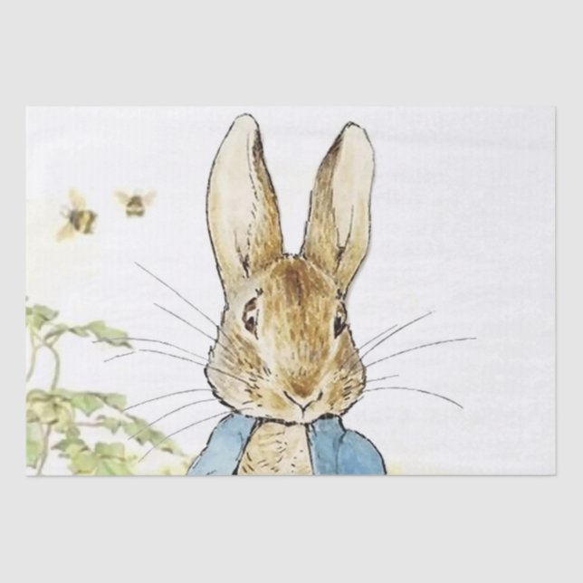 "Peter in the Lettuce Patch" von Beatrix Potter Seidenpapier (Vorderseite)