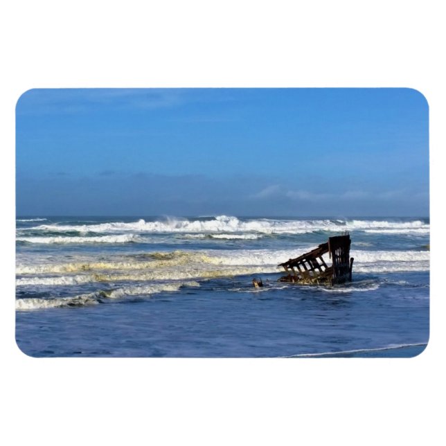 Peter Iredale Shipwreck, Oregon Coast Magnet (Horizontal)