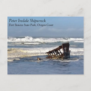 Peter Iredale Shipwreck, Oregon Coast Postkarte