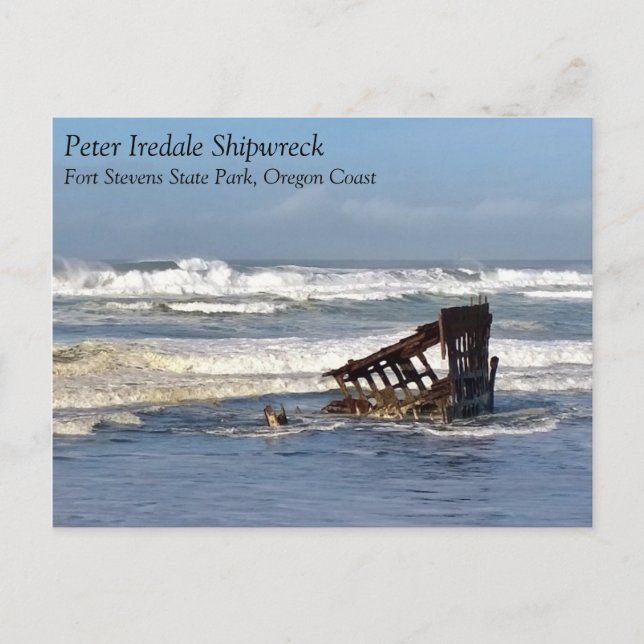 Peter Iredale Shipwreck, Oregon Coast Postkarte (Vorderseite)