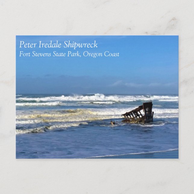Peter Iredale Shipwreck, Oregon Coast Postkarte (Vorderseite)