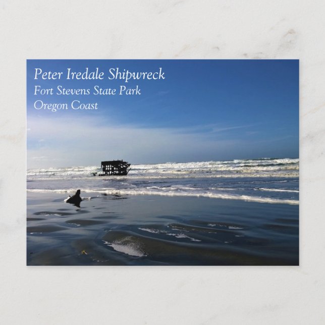 Peter Iredale Shipwreck, Oregon Coast Postkarte (Vorderseite)