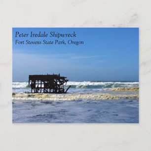 Peter Iredale Shipwreck, Oregon Coast Postkarte